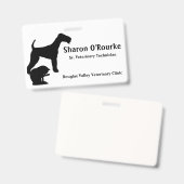 Dog and Cat Name Badge (Voor- en achterkant)