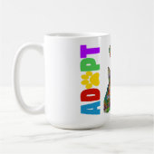 Dog and Cat Pet Adoption Awareness Mug (Gauche)