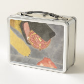 Dog and pomegranate metal lunch box (Dos)