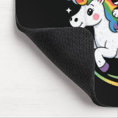 Dog And Unicorn Space Galaxy Rainbow Dogs Muismat (Hoek)