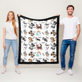 Dog and Woof   Fleece Deken