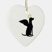 DOG ANGEL DOG KERAMISCH ORNAMENT (Rechts)