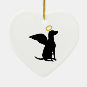 DOG ANGEL DOG KERAMISCH ORNAMENT