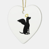 DOG ANGEL DOG KERAMISCH ORNAMENT (Links)