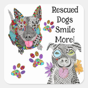 Dog Animal Adoption en Rescue Stickers