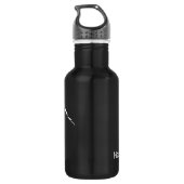 Dog Art Newfoundland Pup Sport Bottle Waterfles (Achterkant)