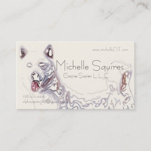 Dog Art Tech van Juno Visitekaartje (Voorkant)