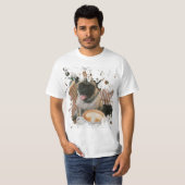  Dog Artwork T-shirt (Voorkant volledig)