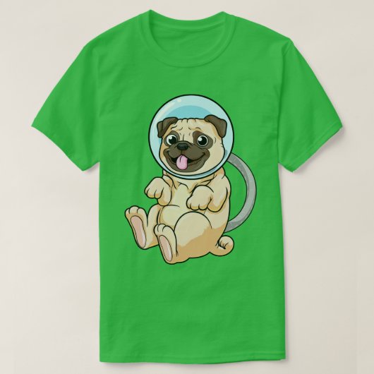 Dog as Astronaut in Space T-shirt (Design voorkant)
