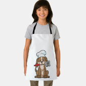 Dog as Cook with Chef's hat & Spatula Schort (Insitu)