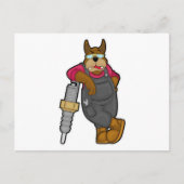 Dog as Mechanic with Spark Plug Briefkaart (Voorkant)