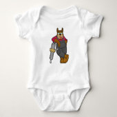 Dog as Mechanic with Spark Plug Romper (Voorkant)