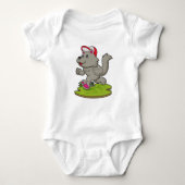 Dog as Runner with Cap Romper (Voorkant)