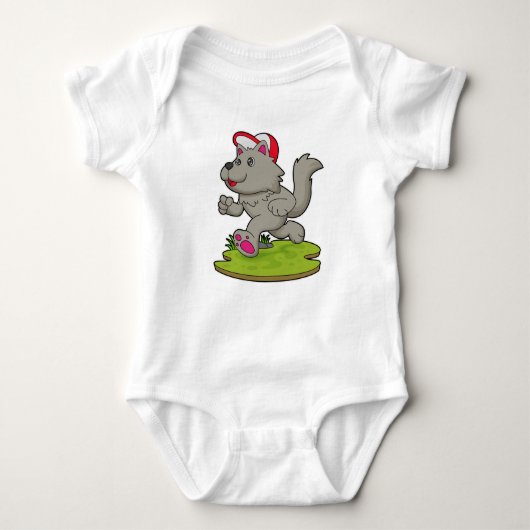 Dog as Runner with Cap Romper (Voorkant)