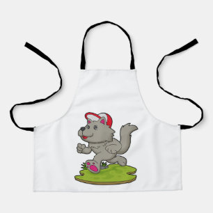 Dog as Runner with Cap Schort
