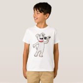 Dog as Singer met Microfoon T-shirt (Voorkant volledig)