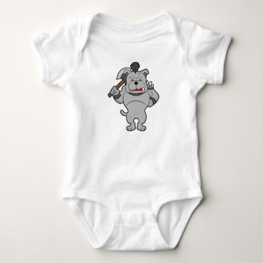Dog as Warrior met Ax Romper (Voorkant)