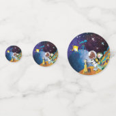 Dog astronaut en buitenaards confetti (Voorkanten)