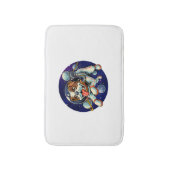 Dog Astronaut, space dog Badmat (Voorkant Verticaal)