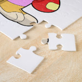 Dog at Boxing with Boxing gloves Legpuzzel (Zijkant)