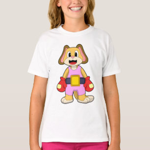 Dog at Boxing with Boxing gloves T-shirt