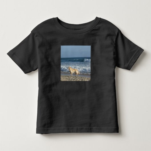 Dog At The Beach Kinder Shirts (Voorkant)