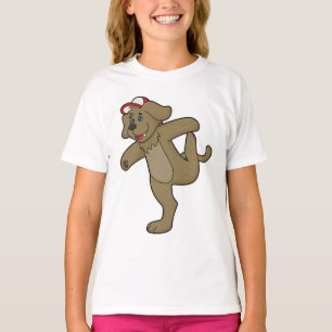 Dog at Yoga Fitness T-shirt