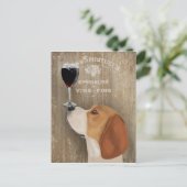 Dog Au Vin Beagle Briefkaart (Staand voorkant)
