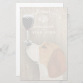 Dog Au Vin Beagle Briefpapier (Voorkant / Achterkant)