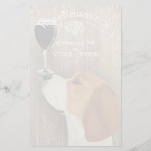 Dog Au Vin Beagle Briefpapier (Voorkant)