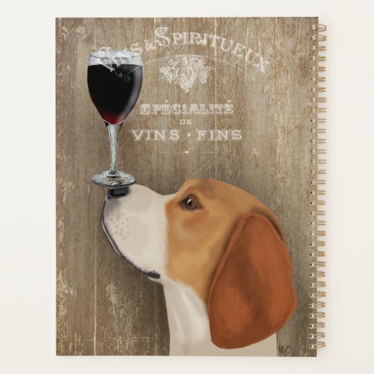 Dog Au Vin Beagle Planner (Achterkant)