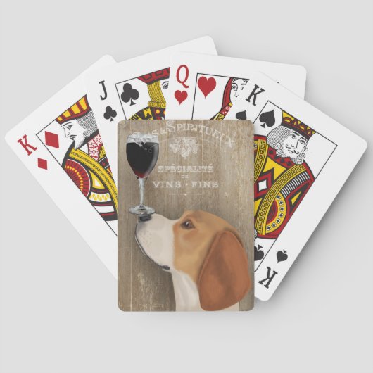 Dog Au Vin Beagle Pokerkaarten (Achterkant)