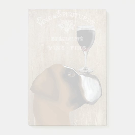 Dog Au Vin Boxer Post-it® Notes (Voorkant)