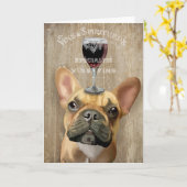 Dog Au Vin, Franse hond Kaart (Gele Bloem)