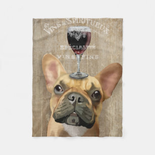 Dog Au Vin, French Bulldog Fleece Deken