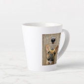 Dog Au Vin, French Bulldog Latte Mok (Rechterhoek)