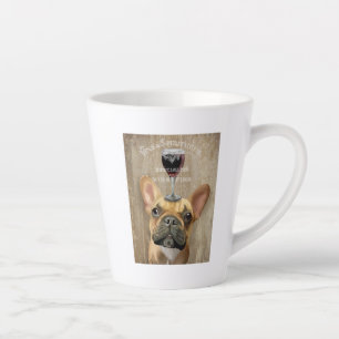 Dog Au Vin, French Bulldog Latte Mok