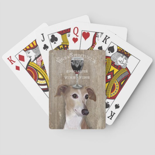 Dog Au Vin Greyhound Pokerkaarten (Achterkant)