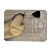 Dog Au Vin Yellow Labrador Magneet (Horizontaal)