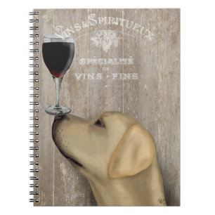 Dog Au Vin Yellow Labrador Notitieboek