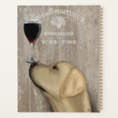 Dog Au Vin Yellow Labrador Planner (Achterkant)