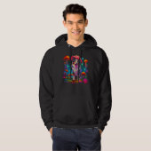 Dog Australian Shepherd Psychedelic Mushroom Hoodie (Voorkant volledig)