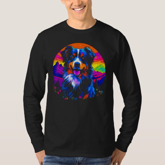 Dog Australian Shepherd Puppy T-shirt (Voorkant)