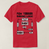 Dog Barking Logic, grappig hondencadeau, grappig v T-shirt (Design voorkant)