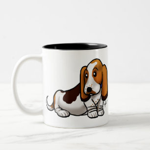 Dog - Basset Hound Tweekleurige Koffiemok