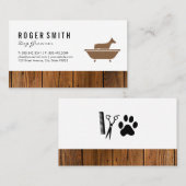 Dog Bath and Wood Trim Visitekaartje (Voorkant / Achterkant)