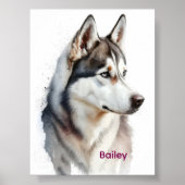 Dog Bathroom Wall Art, Boxer Taking a Bath Poster (Devant)