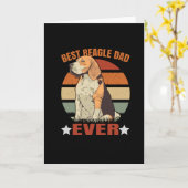 Dog Beagle Beste Beagle Vader Ooit Kaart (Gele Bloem)