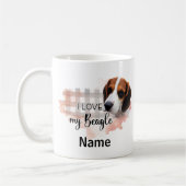 Dog Beagle Coffee Mok, Cup Koffiemok (Links)