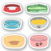 Dog Bed Stickers (Voorkant)